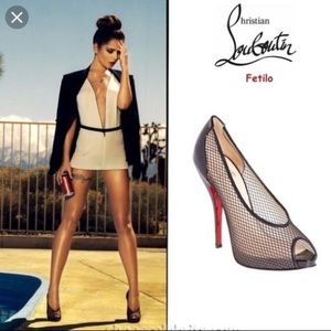 CHRISTIAN LOUBOUTIN Fetilo Peep-Toe Pump